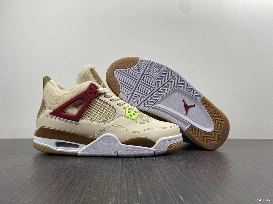 DC0790-103 Air Shoes Beige Jordan Blue Red 4 Blue Retro 0117